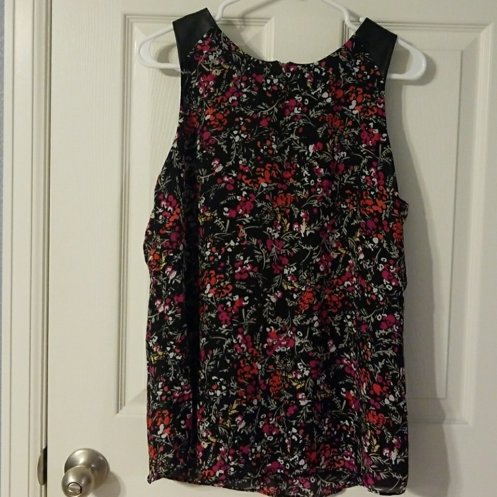 Banana Republic Floral Zip Tank
